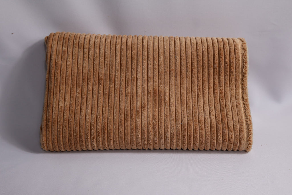 Tissu velours côtelé marron