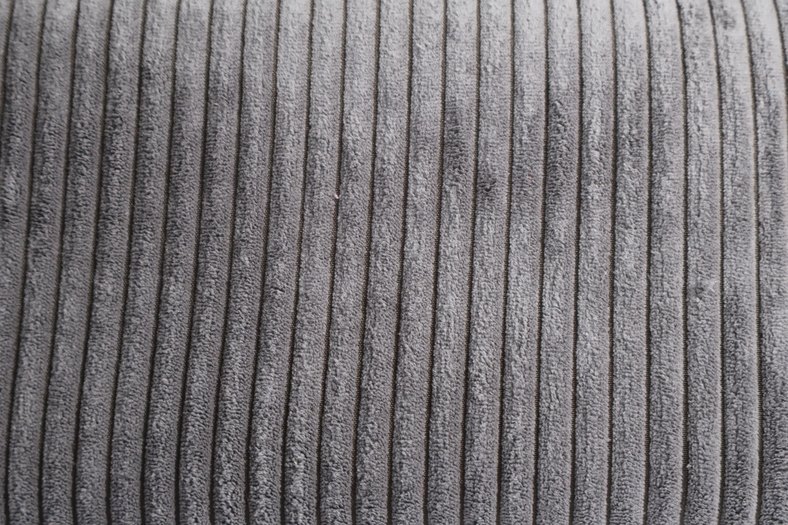 Tissu velours côtelé gris foncé