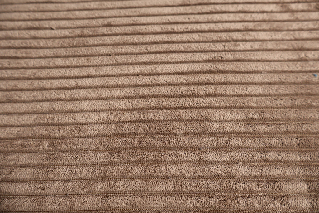 Tissu velours côtelé marron foncé