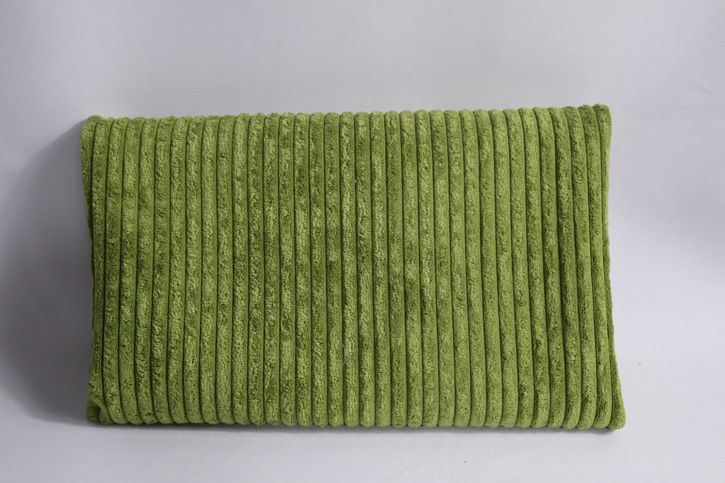 Tissu velours côtelé vert