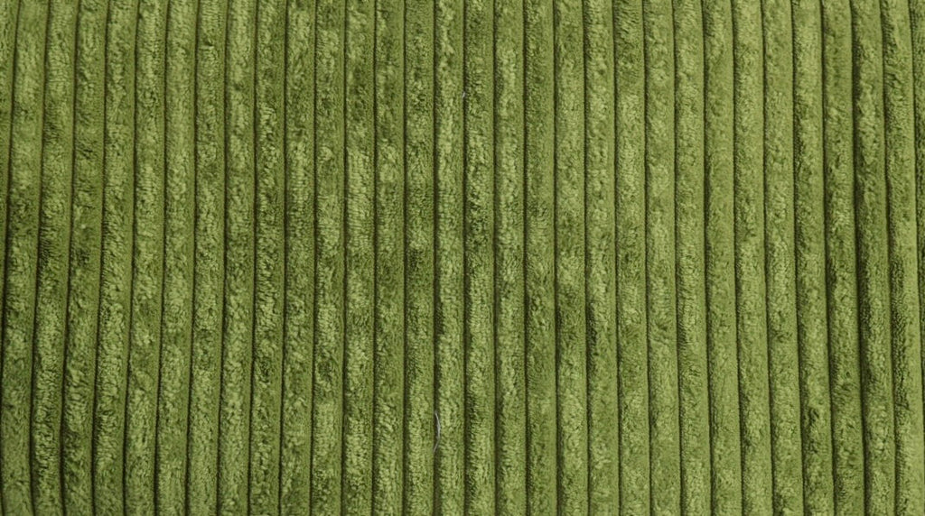 Tissu velours côtelé vert