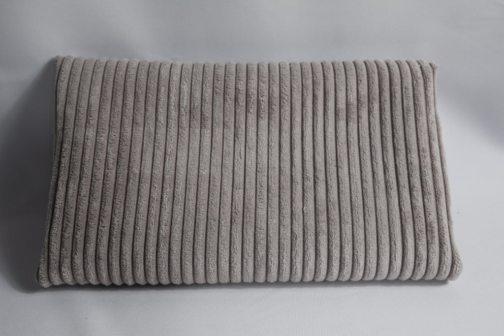 Tissu velours gris clair