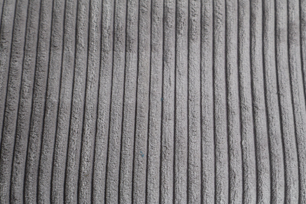 Tissu velours gris clair