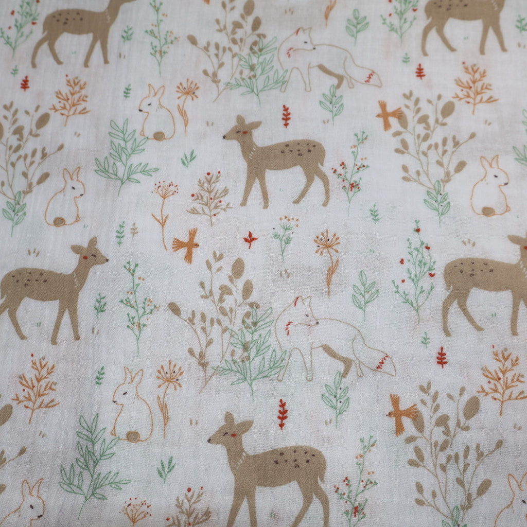 Tissu imprimé gaze de coton