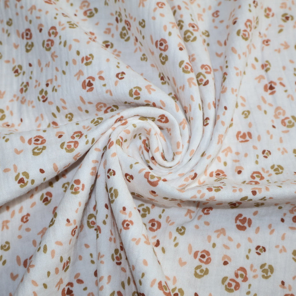 Tissu en gaze de coton imprimé