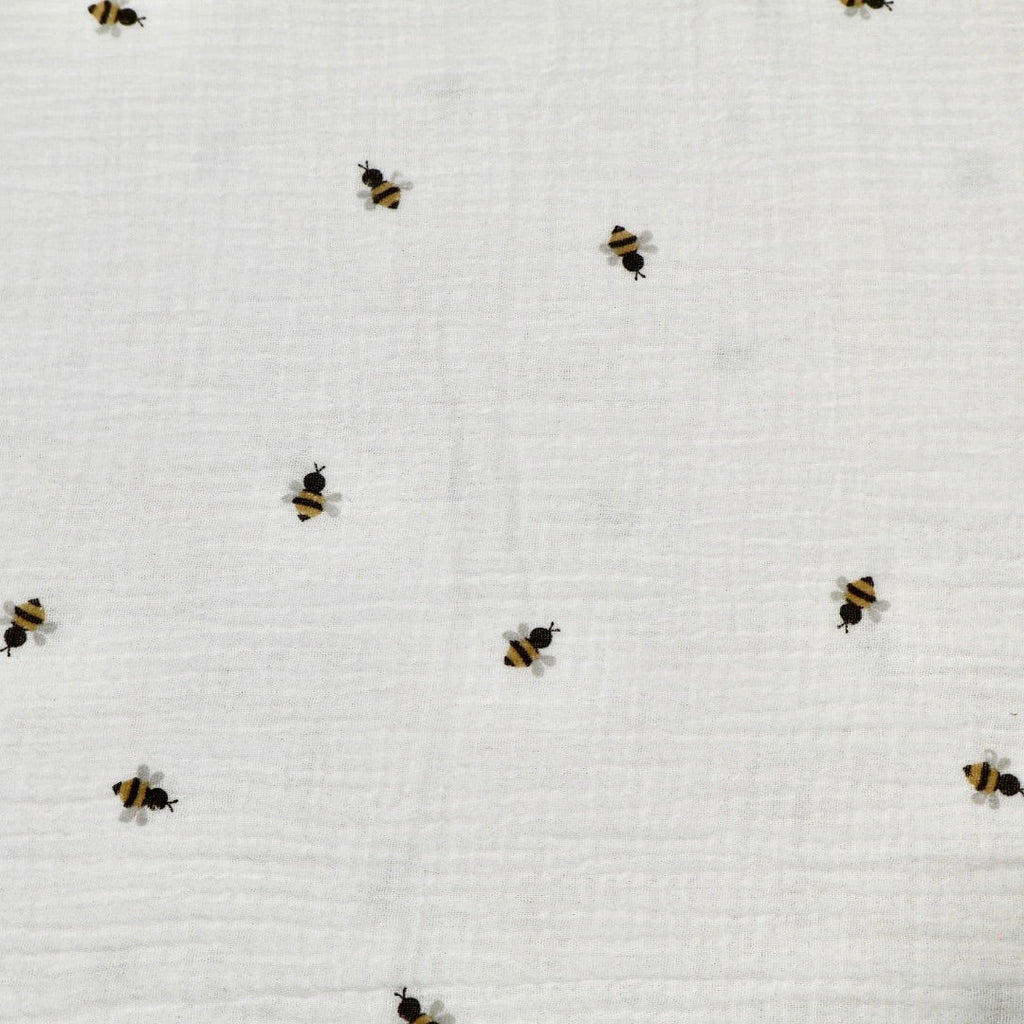 Tissu gaze de coton abeille