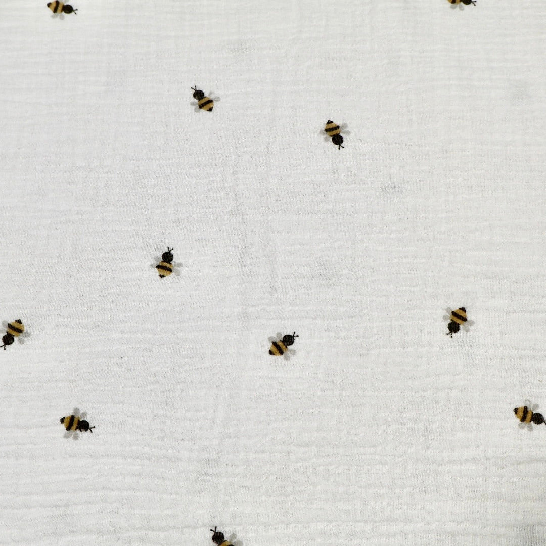 Tissu gaze de coton abeille