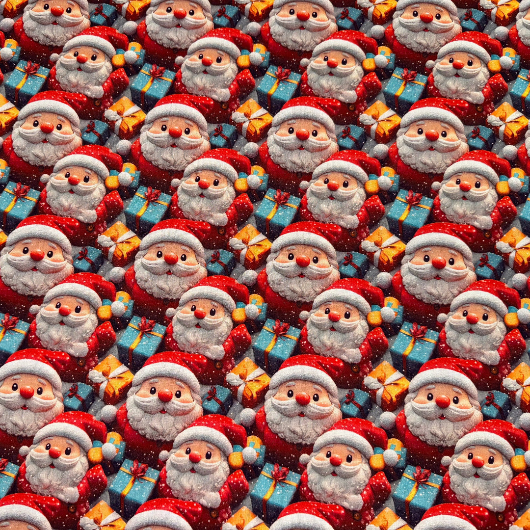 Coton 3D de Noël " La magie des cadeaux du Père Noël "
