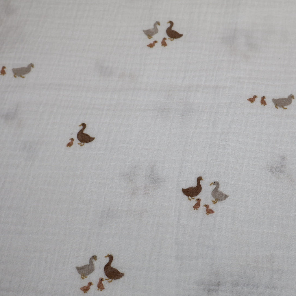 Tissu gaze de coton imprimé