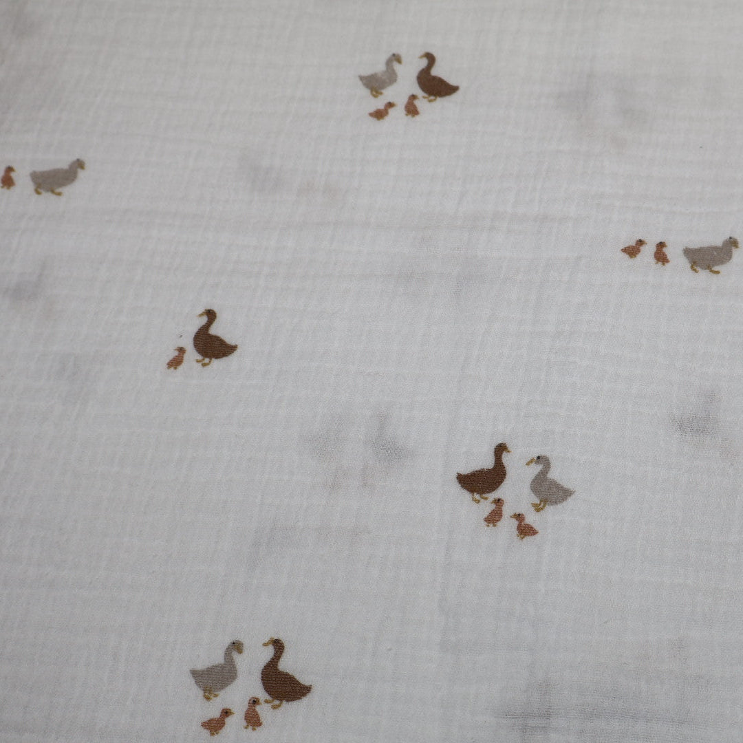 Tissu gaze de coton imprimé