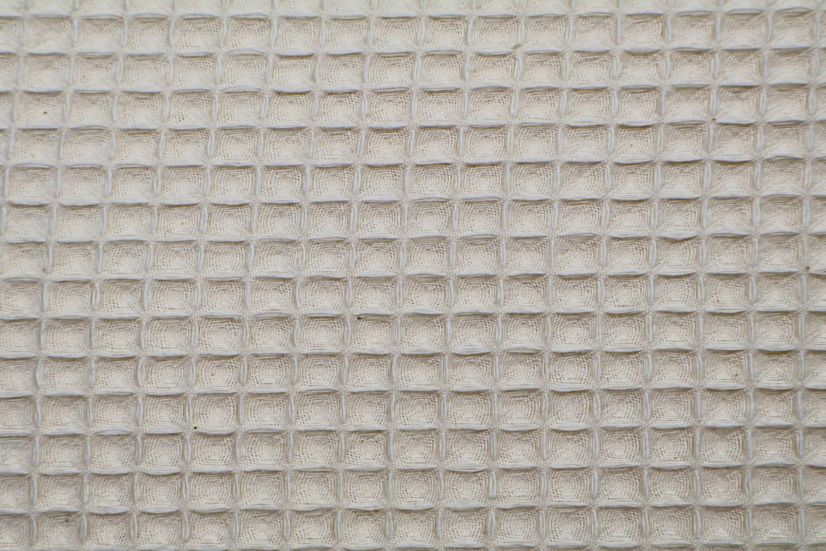 Tissu nid d'abeille écru