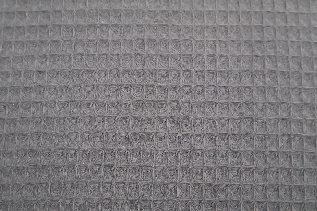 Tissu nid d'abeille gris