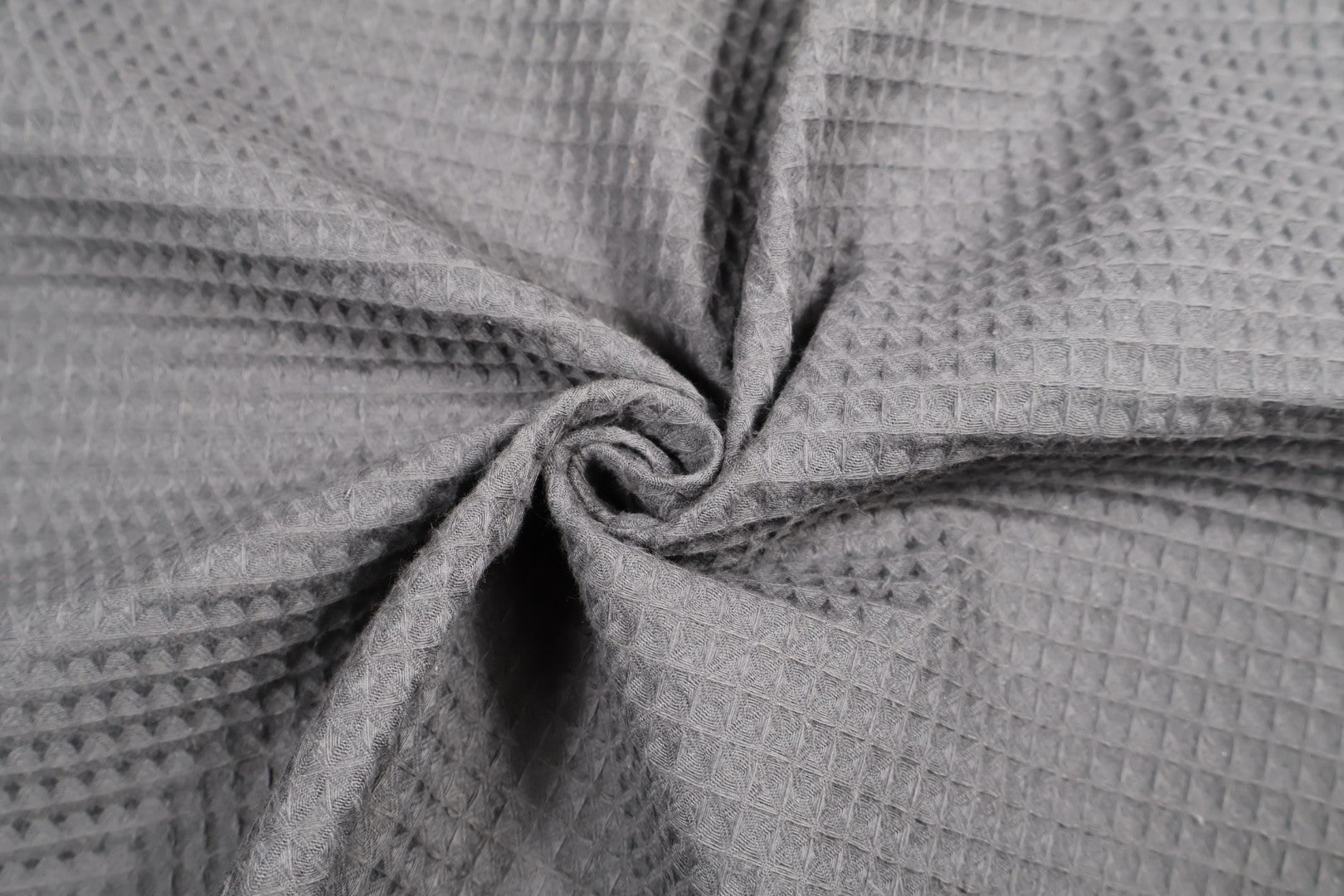 Tissu nid d'abeille gris