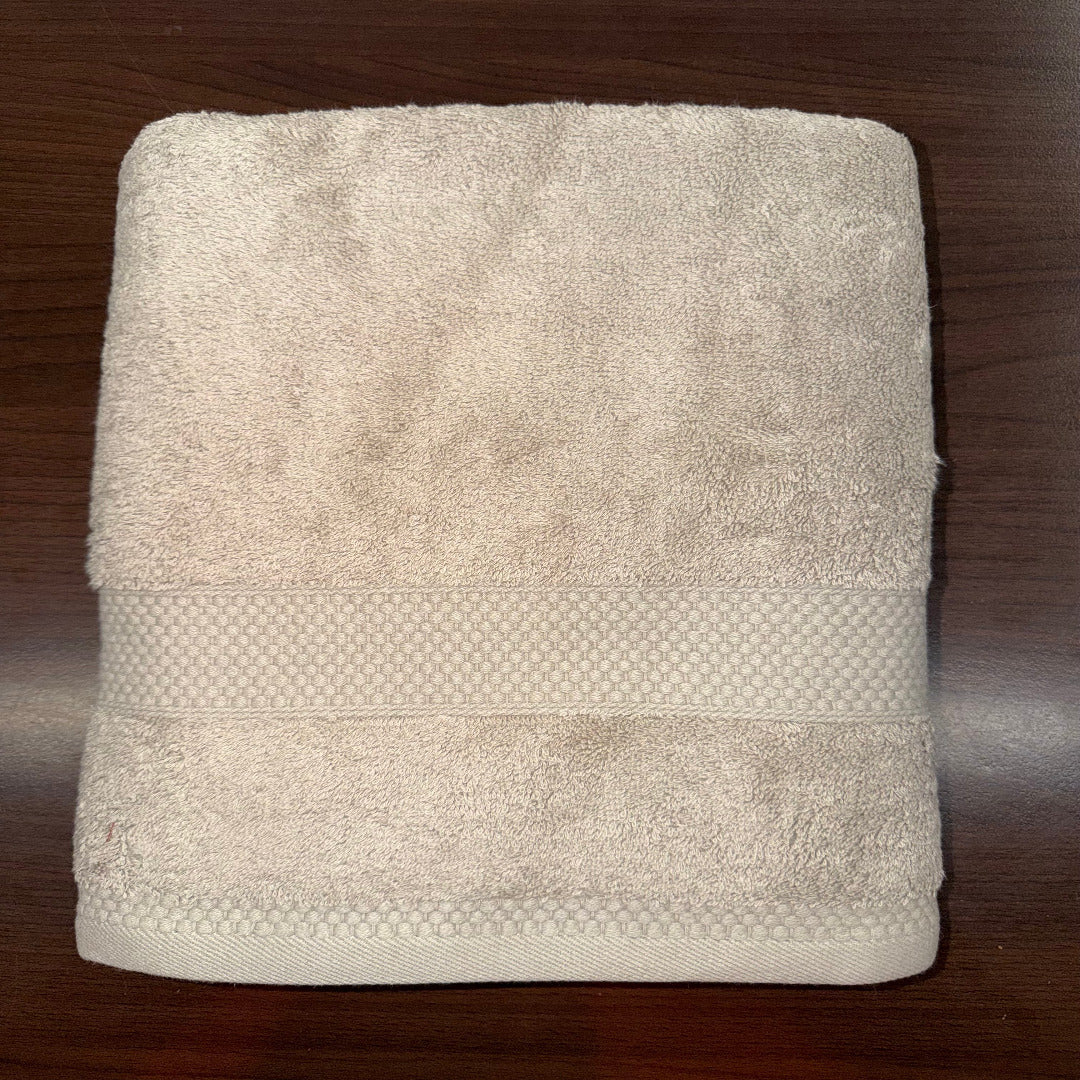 Drap de douche beige foncé chanvre