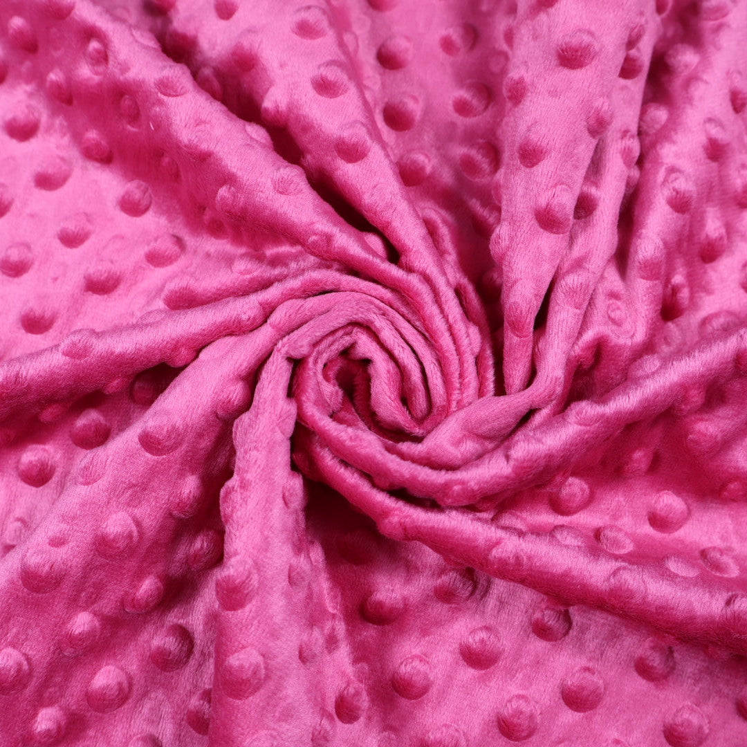 Tissu minky rose