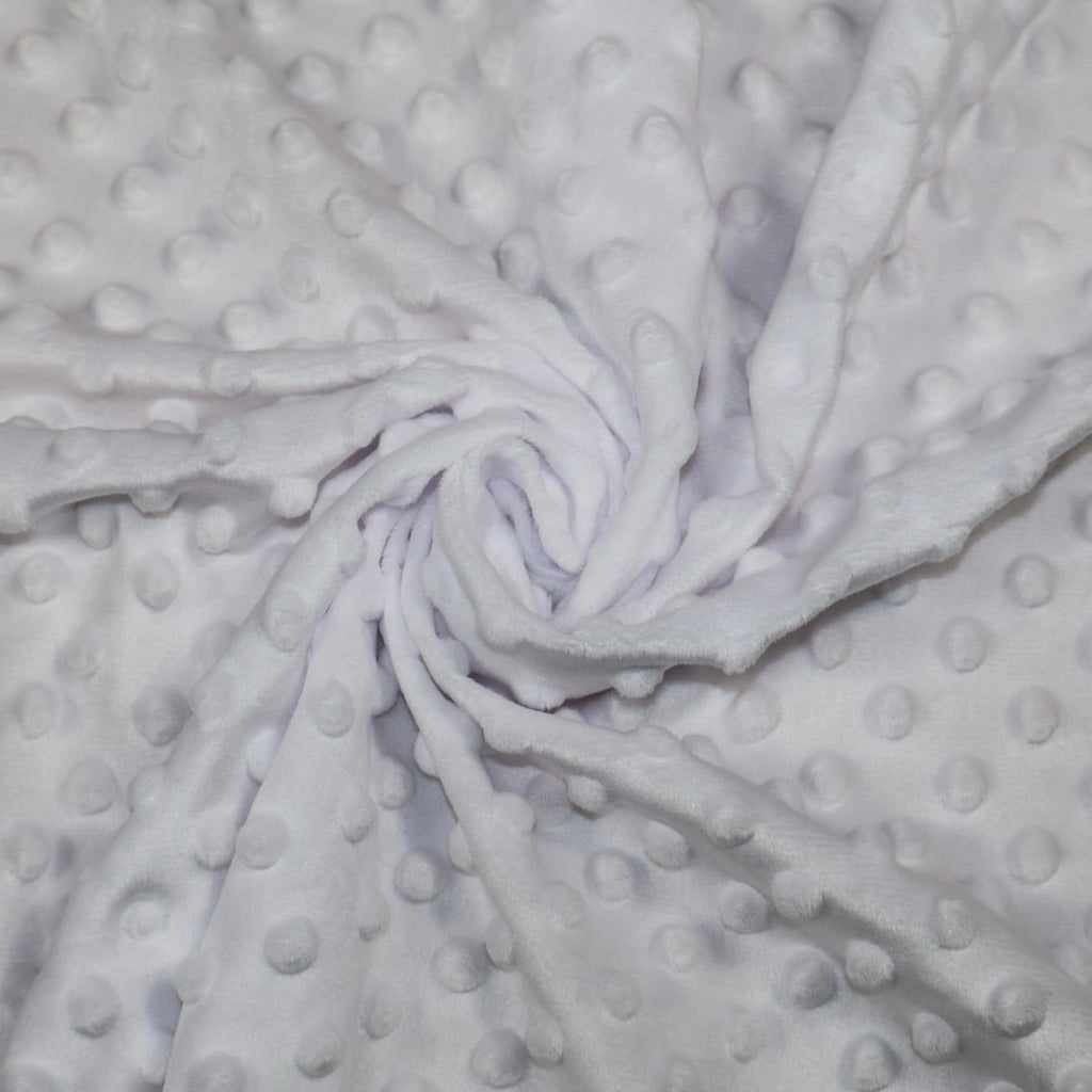 Tissu minky blanc