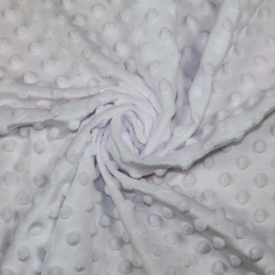 Tissu minky blanc