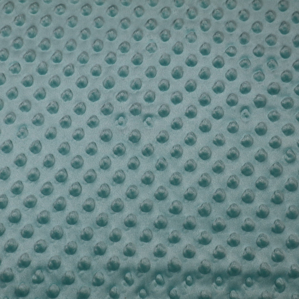 Tissu minky bleu lagon