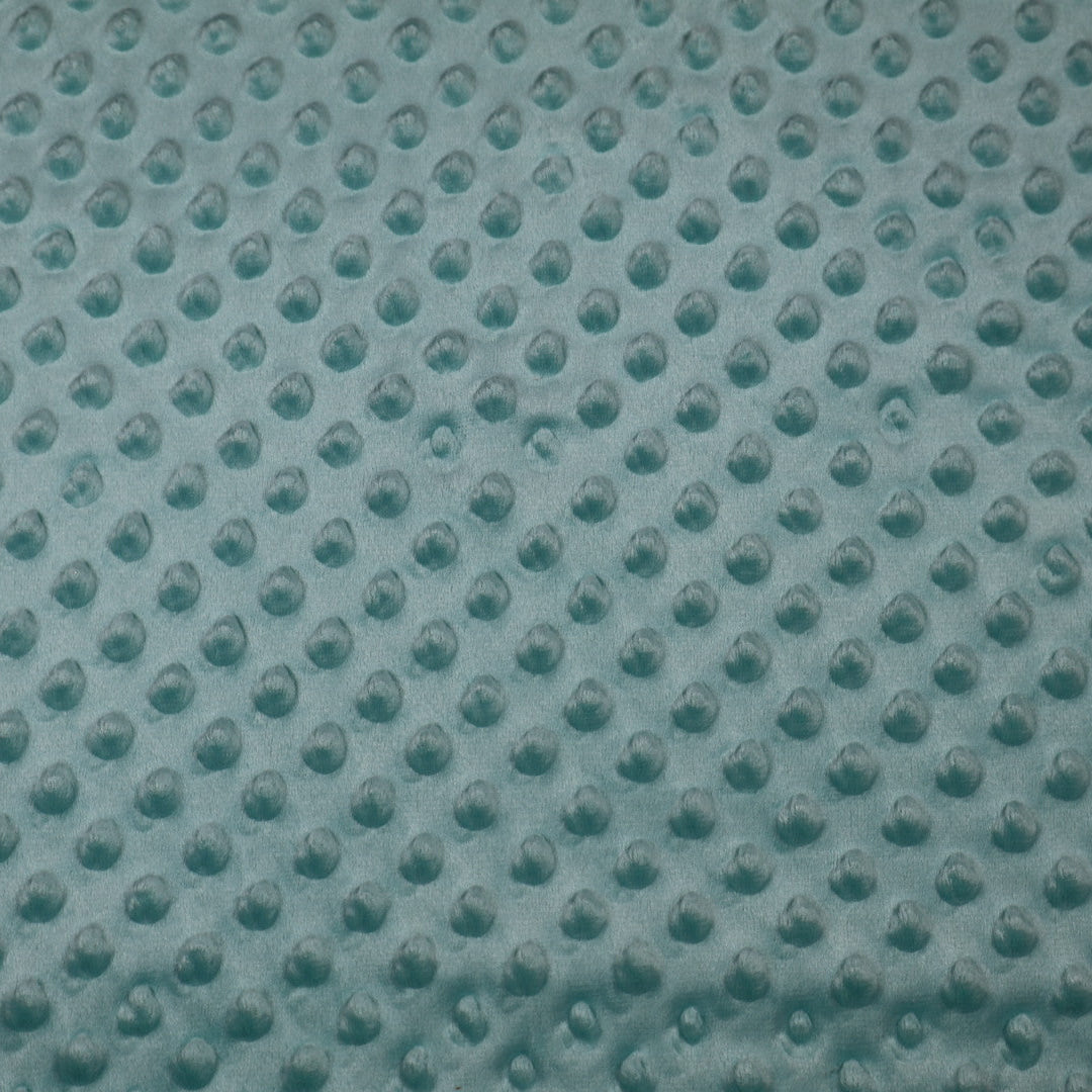 Tissu minky bleu lagon