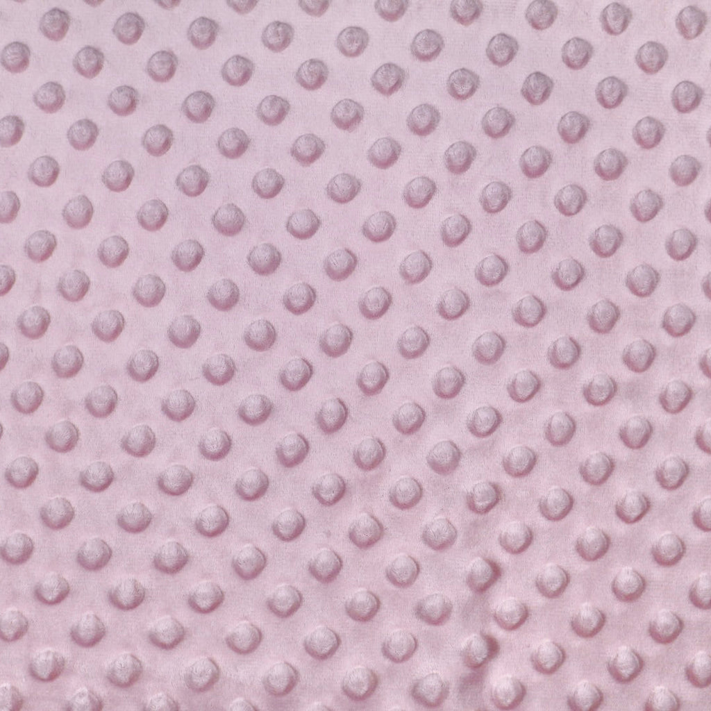 Tissu minky rose clair