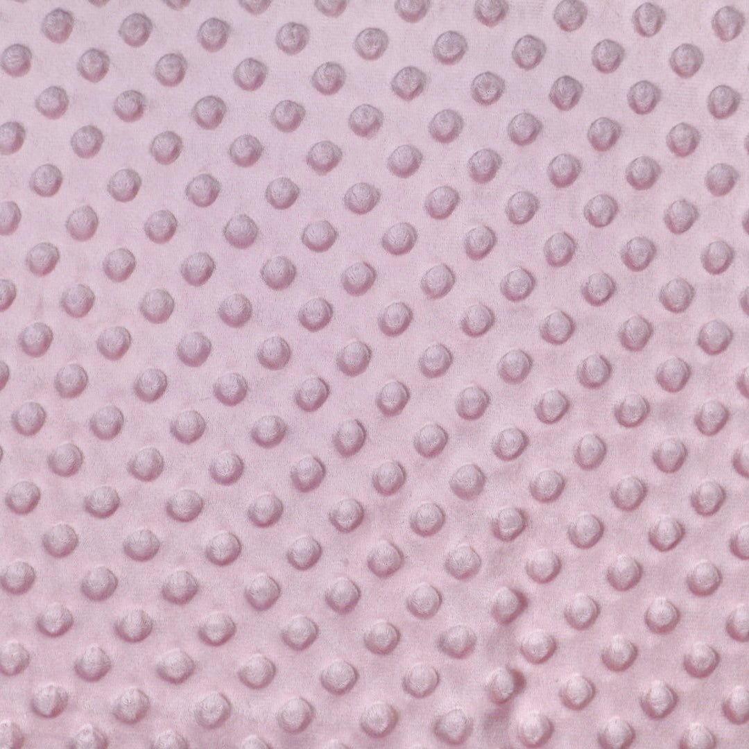 Tissu minky rose clair