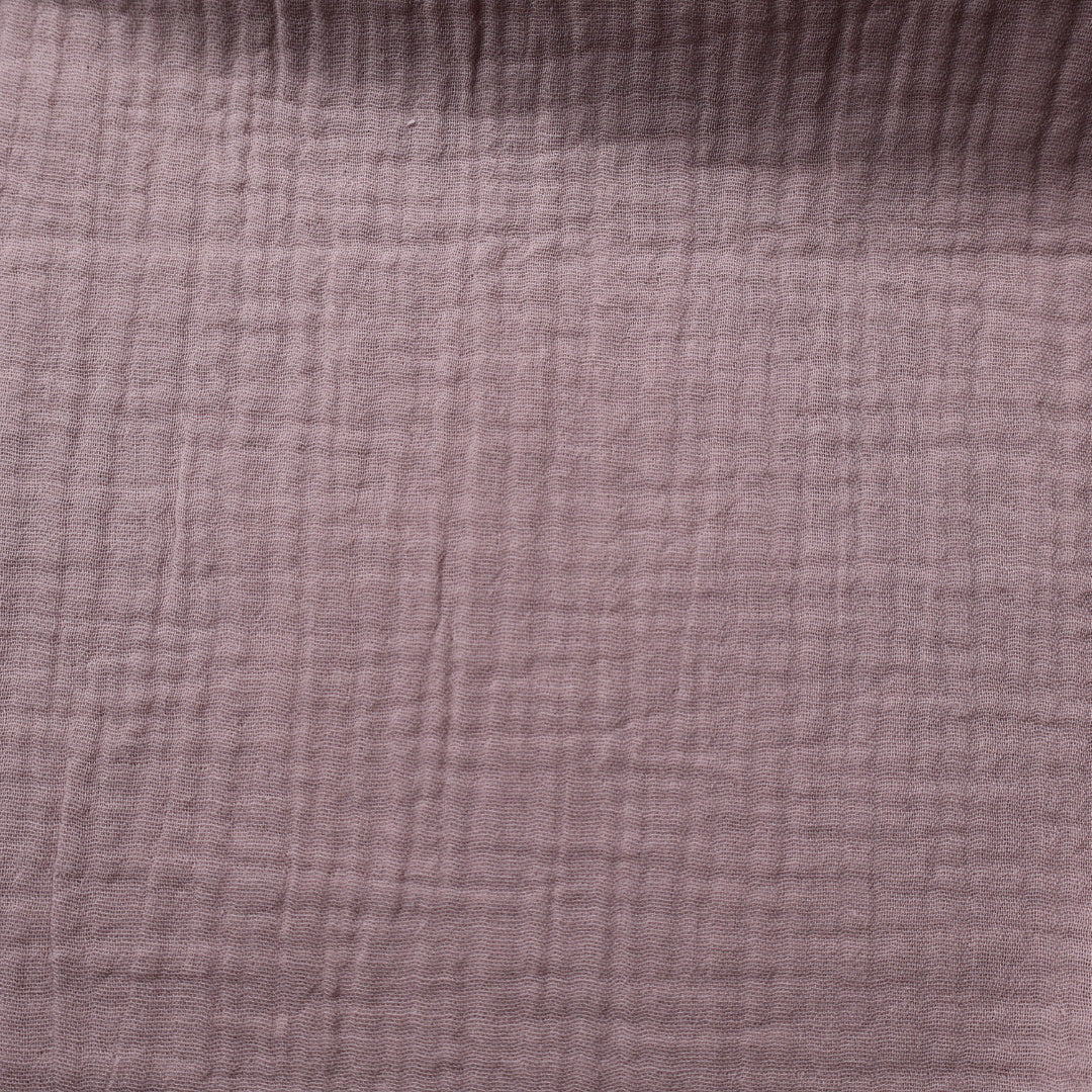 Tissu gaze de coton rose poudré