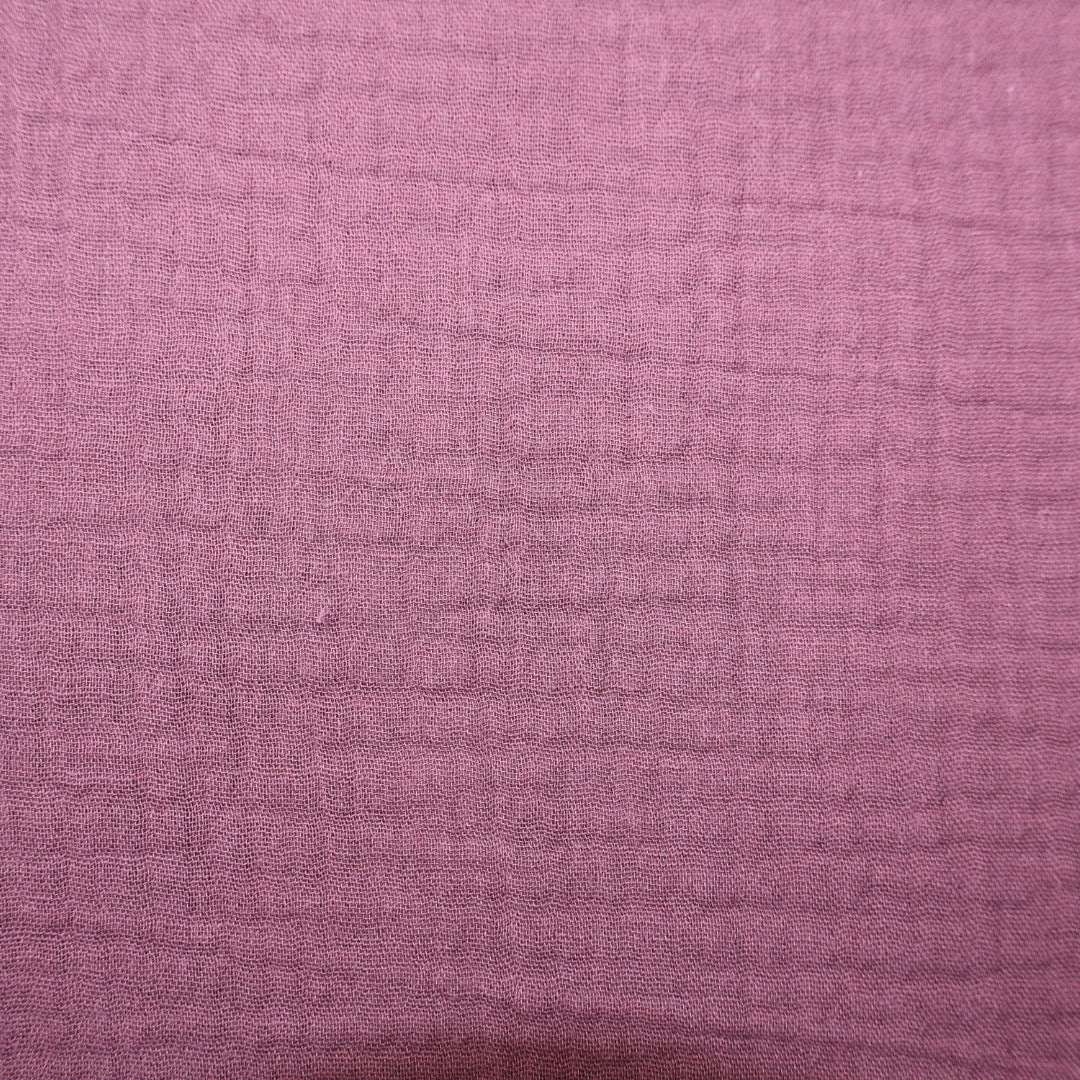 Tissu gaze de coton rose