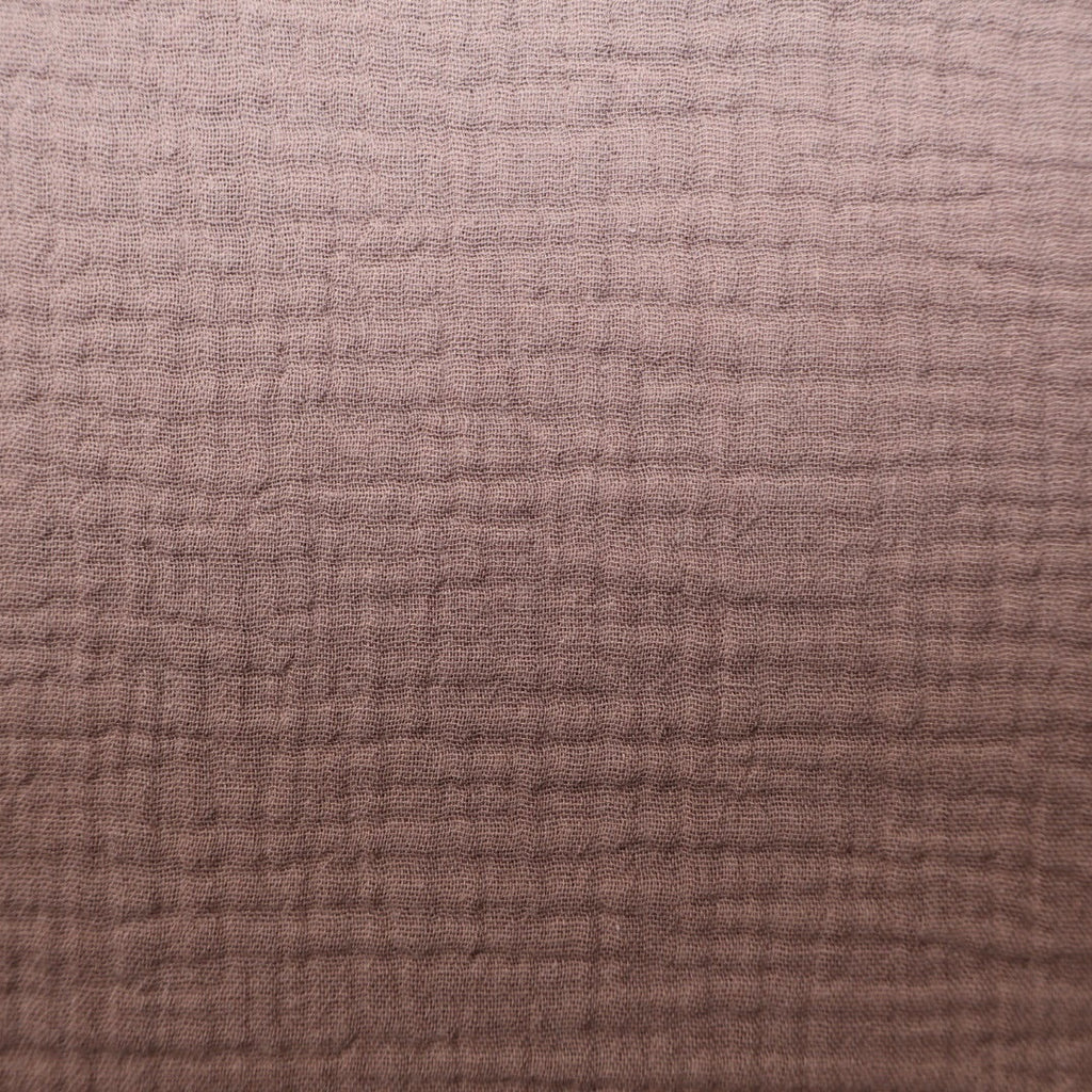 Tissu gaze de coton marron