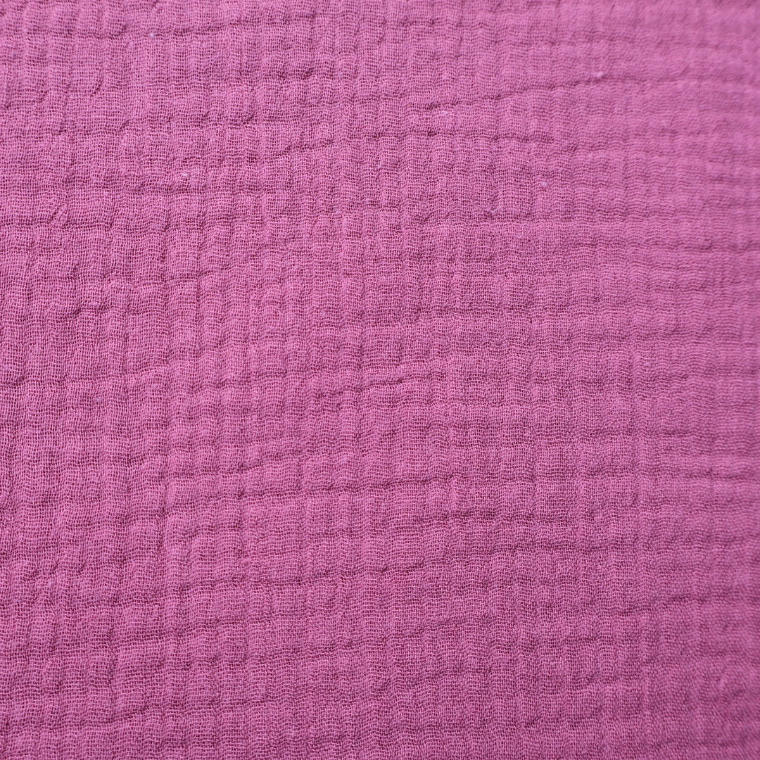 Tissu gaze de coton rose