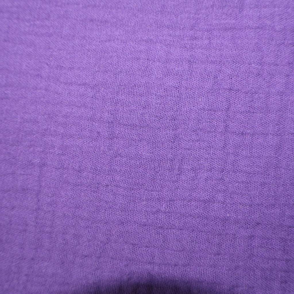 Tissu gaze de coton violette