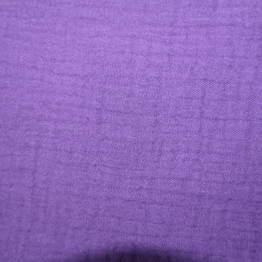 Tissu gaze de coton violette