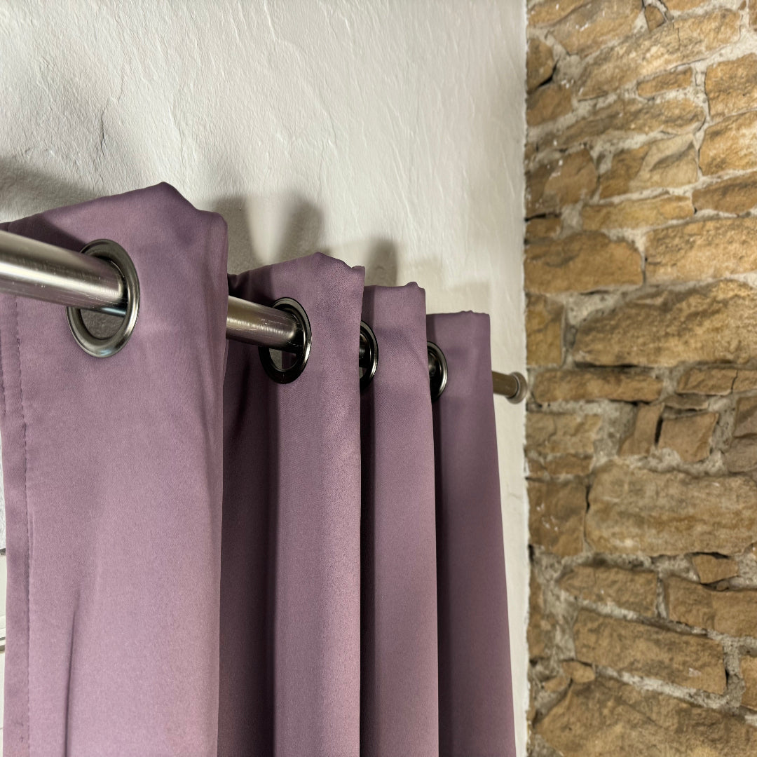 Rideau violet occultant doublé thermique