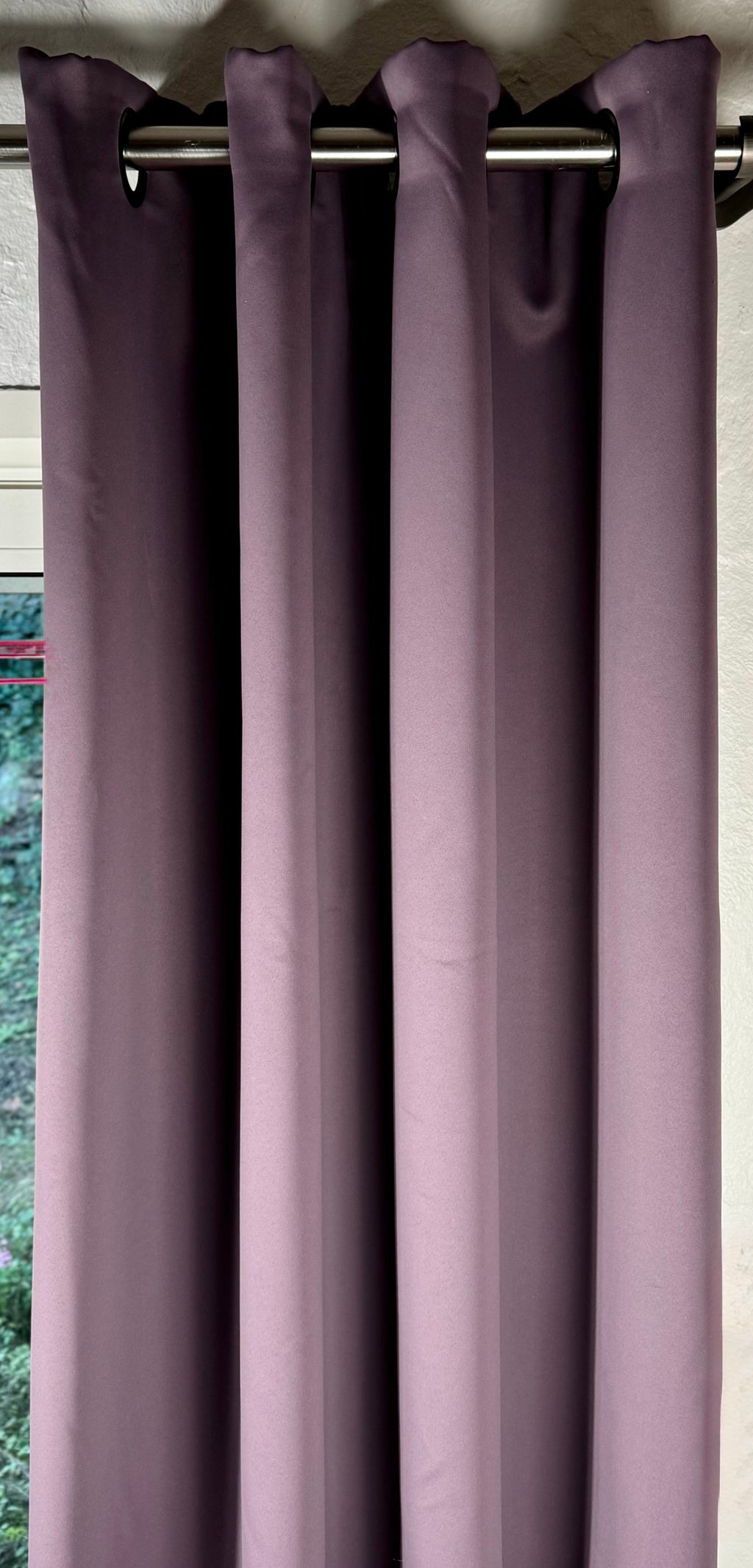 Rideau violet occultant doublé thermique