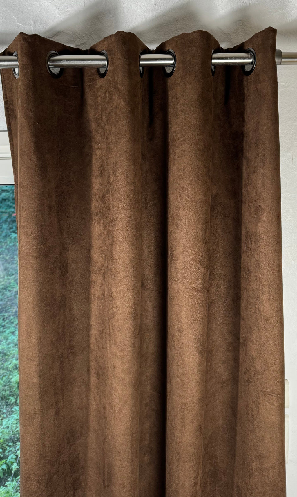 Rideau chocolat occultant doublé thermique