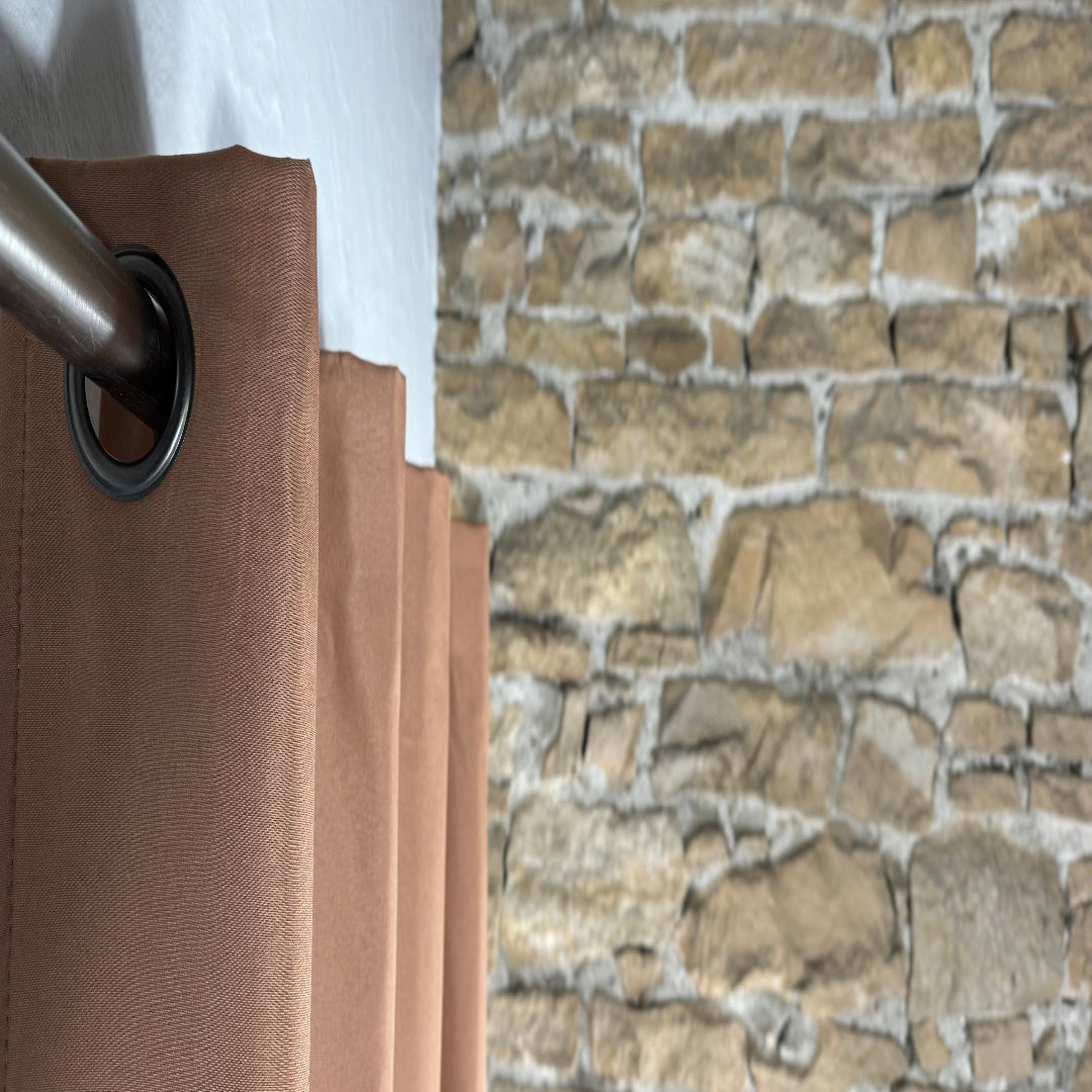 Rideau camel isolant thermique